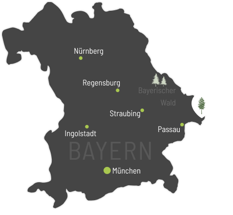 Lage des Gasthof Bayerwald in Wegscheid auf der Bayernkarte